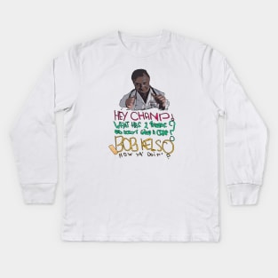 Hey Champ What Has 2 Thumbs and Doesn't Give A Crap Tv Kids Long Sleeve T-Shirt